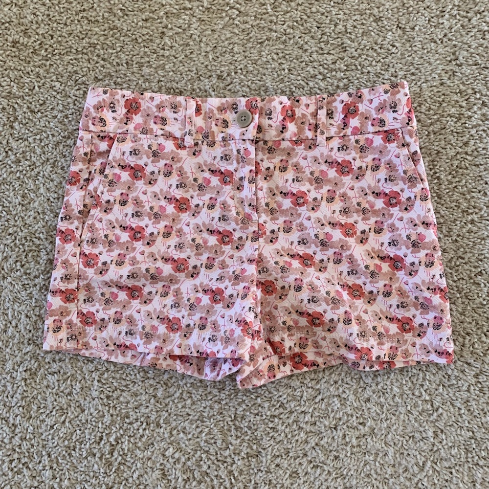Pink Floral Shorts